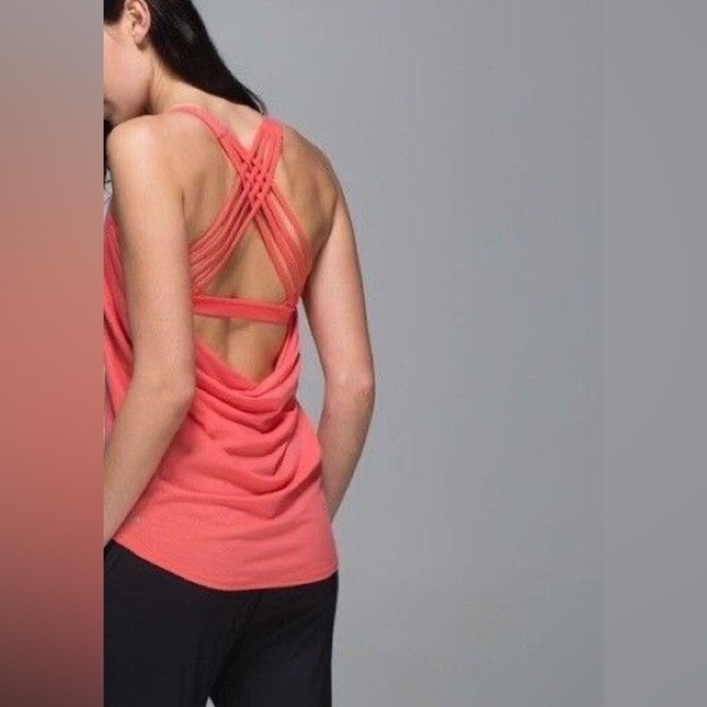 Lululemon Wild Tank with made in sports bra size 8